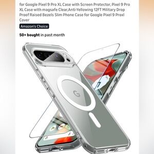 Phone Case with Screen Protector for Google Pixel 9 pro XL